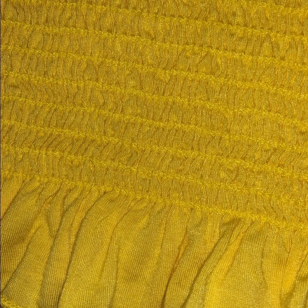 Sunshine Yellow Smocked Tube Top - Picture 2 of 4